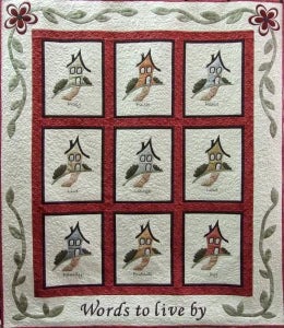Words To Live By Downloadable Pattern by H. Corinne Hewitt Quilt Patterns