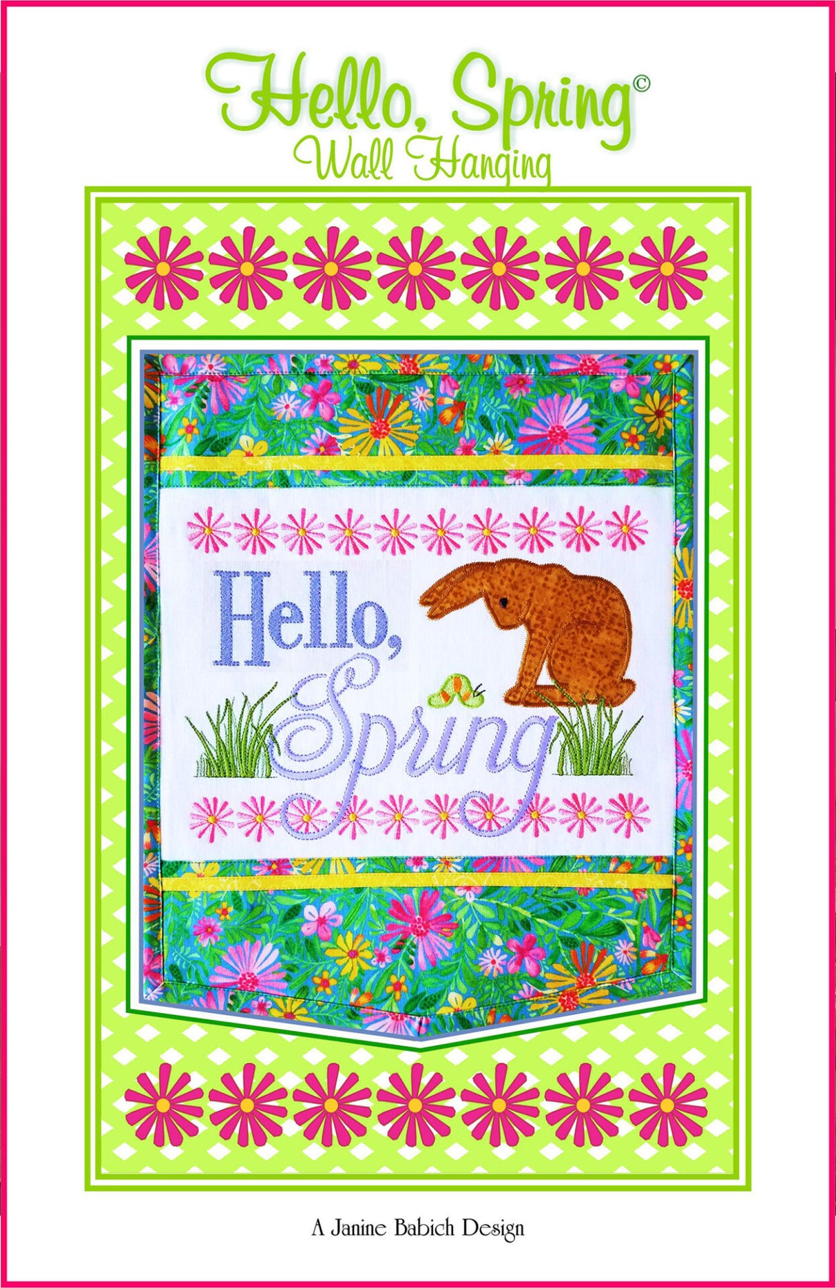 Hello Spring Table Top Display Downloadable Pattern by Janine Babich