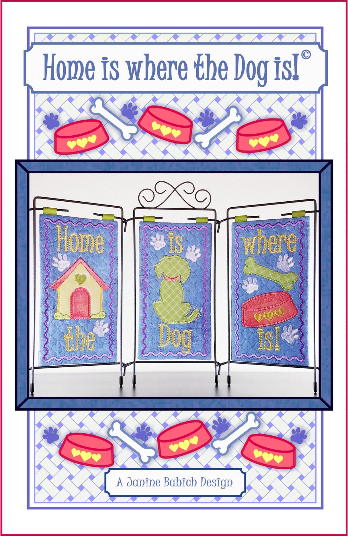 Home is where the Dog is! Downloadable Pattern by Janine Babich