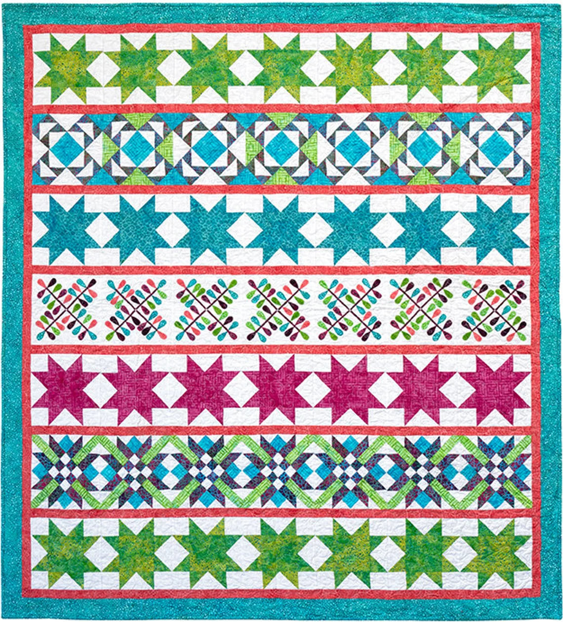 Stars and Stripes Quilt Pattern by Curlicue Creations