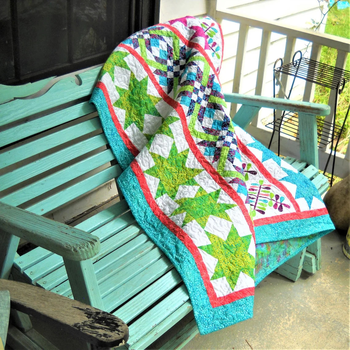 Stars and Stripes Quilt Pattern by Curlicue Creations