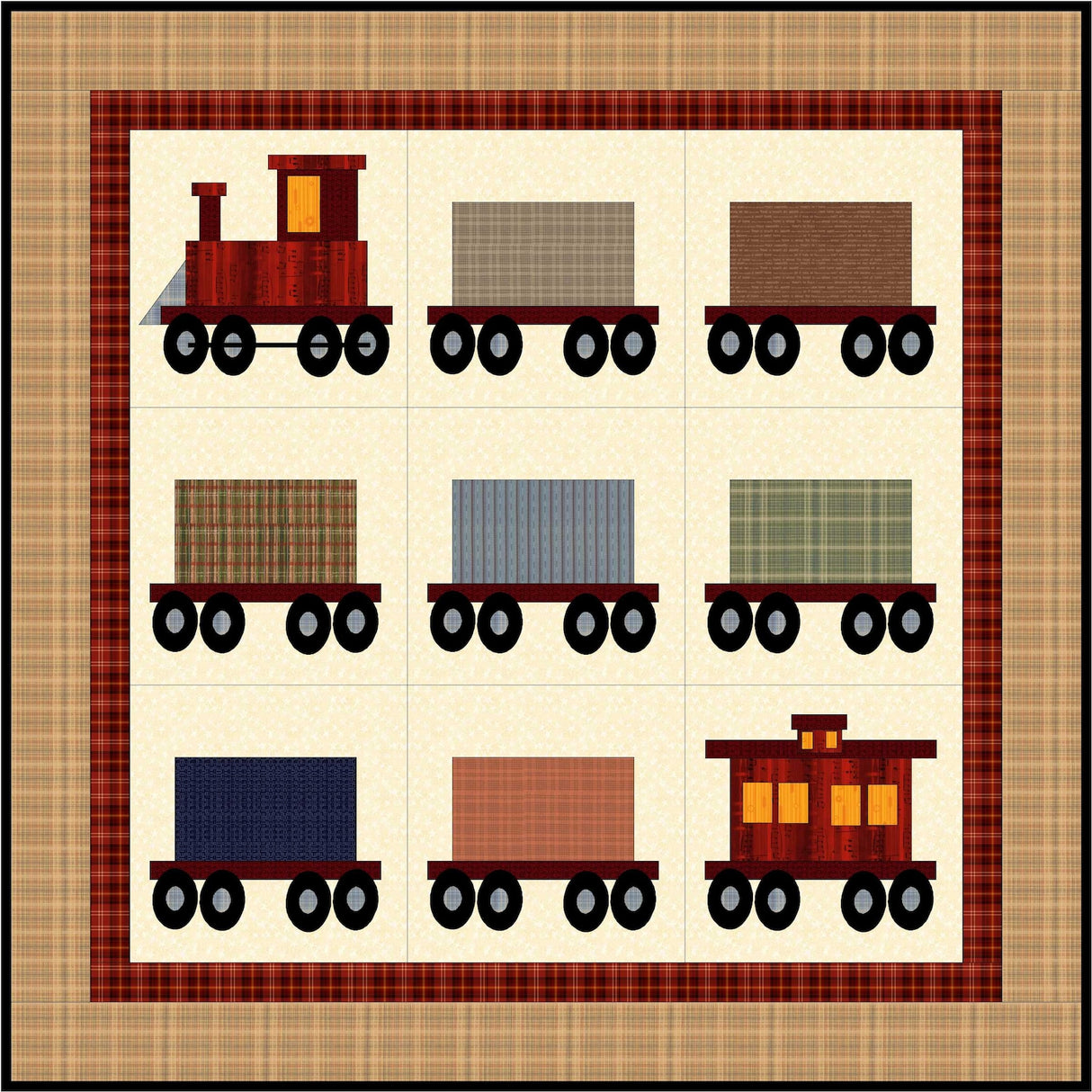 All Aboard! Downloadable Pattern by FatCat Patterns