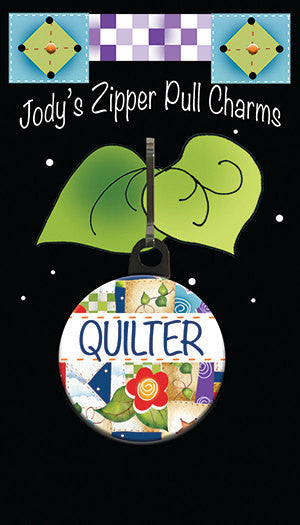 Quilter Zipper Charm
