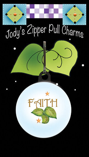 Faith Zipper Charm