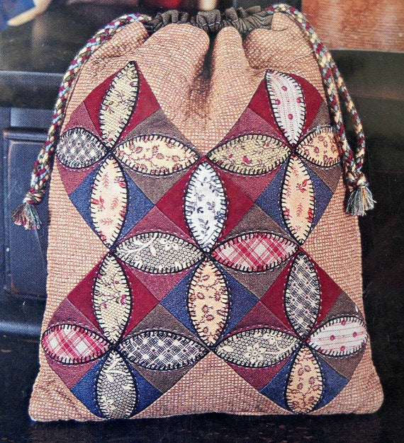 Orange Peel Applique Bag Tote