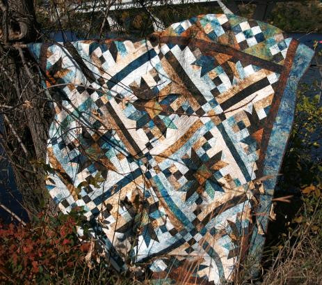 Smokey River Quilt Pattern by Whirligig Designs