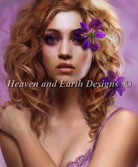 Iris Cross Stitch By Marta Dahlig