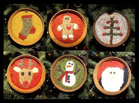 Jar Lid Wool Ornaments