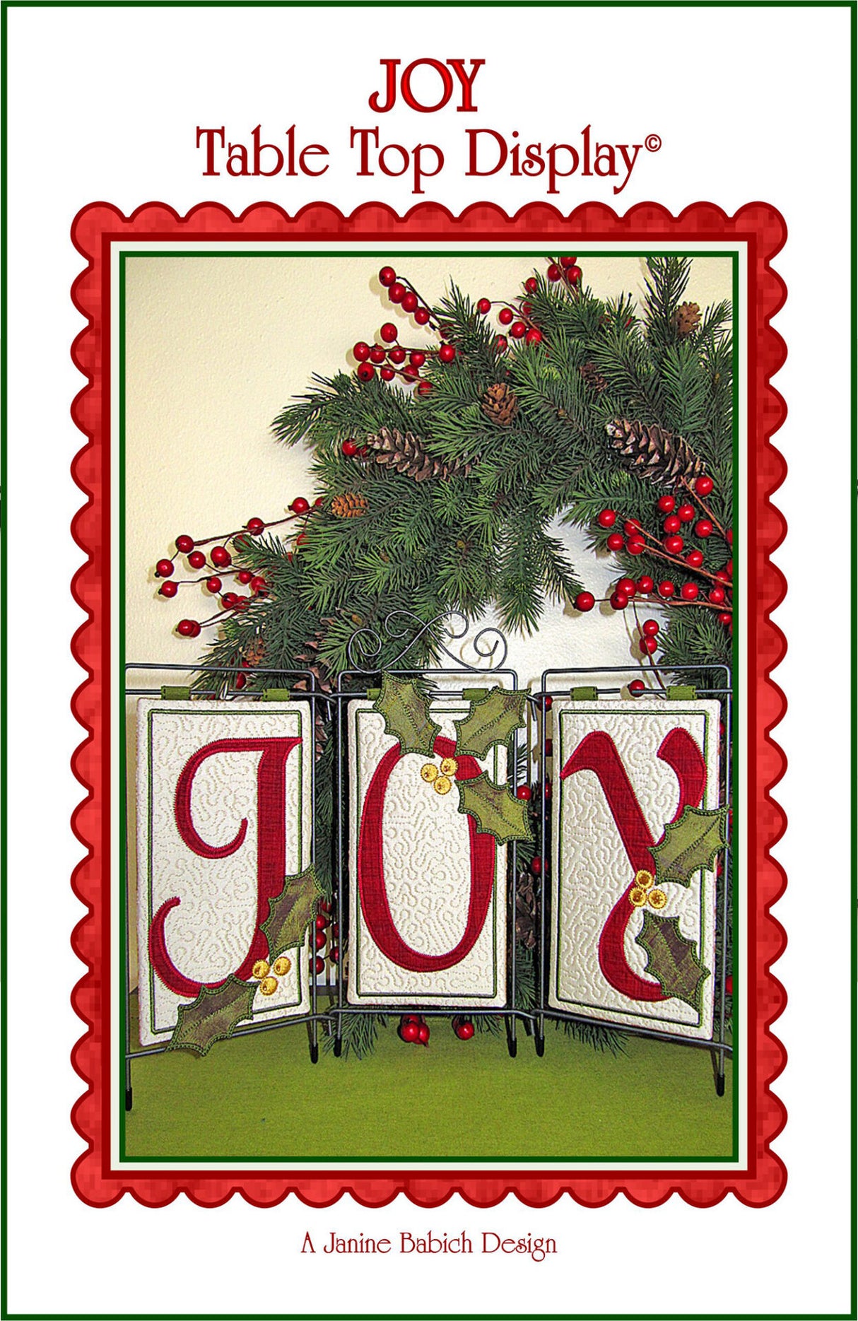 JOY Table Top Display Downloadable Pattern by Janine Babich