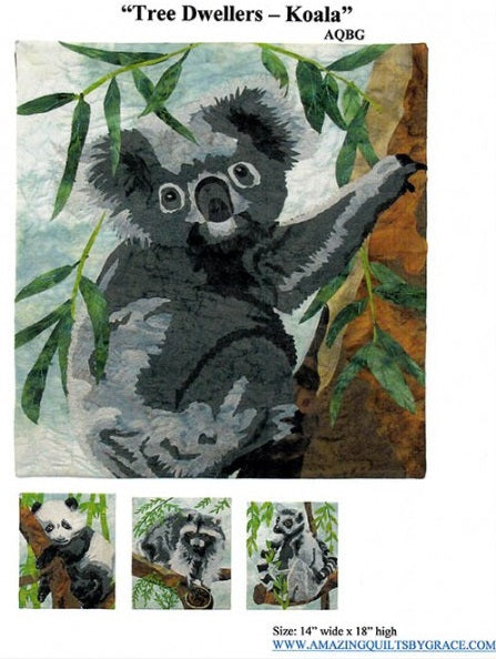 Tree Dweller Koala Downloadable Pattern by Amazing Quilts By Grace