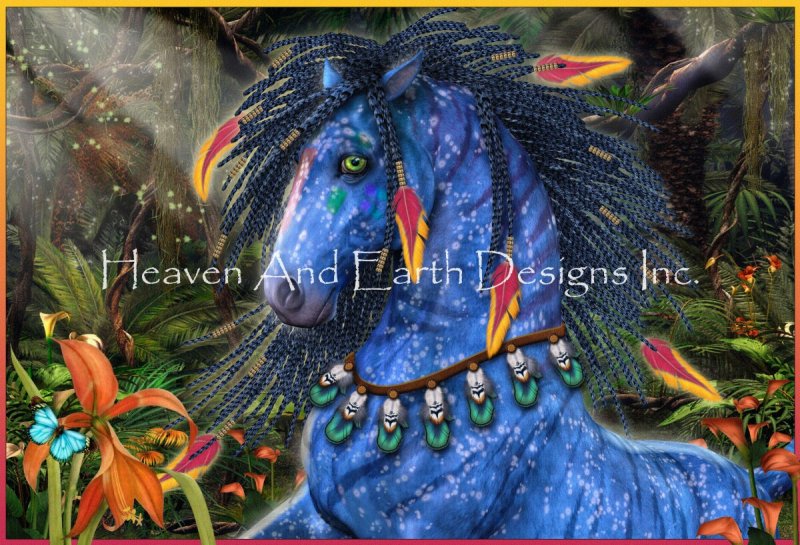 Jungle Pony Cross Stitch By Laurie Prindle