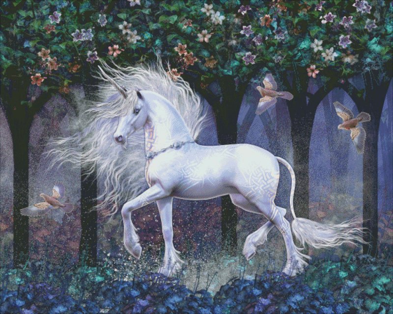 Sacred Grove Cross Stitch By Laurie Prindle