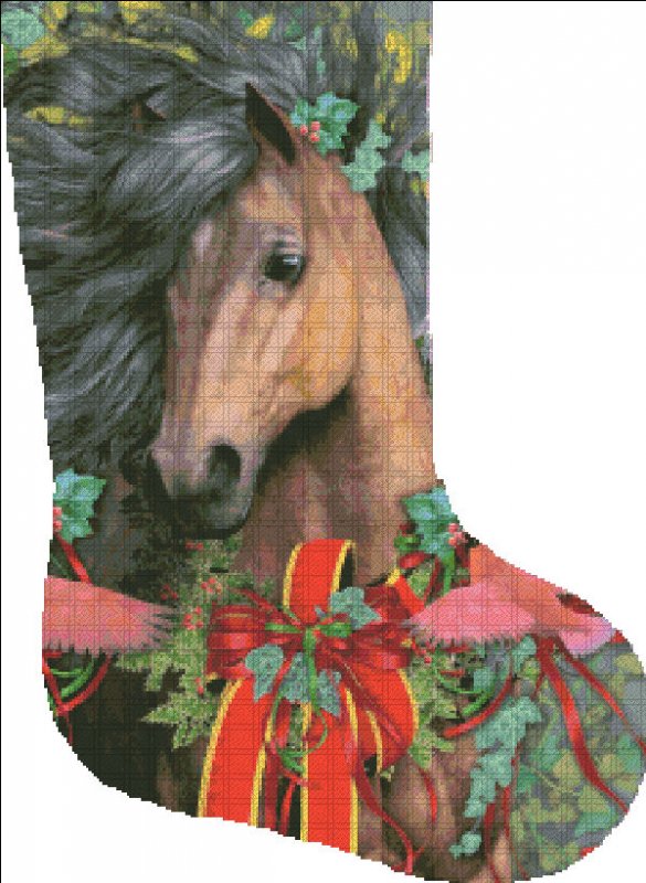 Stocking Merry Morgan Cross Stitch By Laurie Prindle