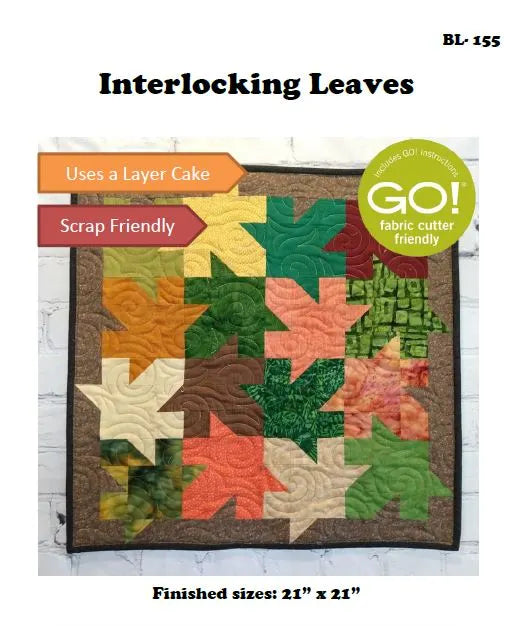 Interlocking Leaves Downloadable Pattern by Beaquilter