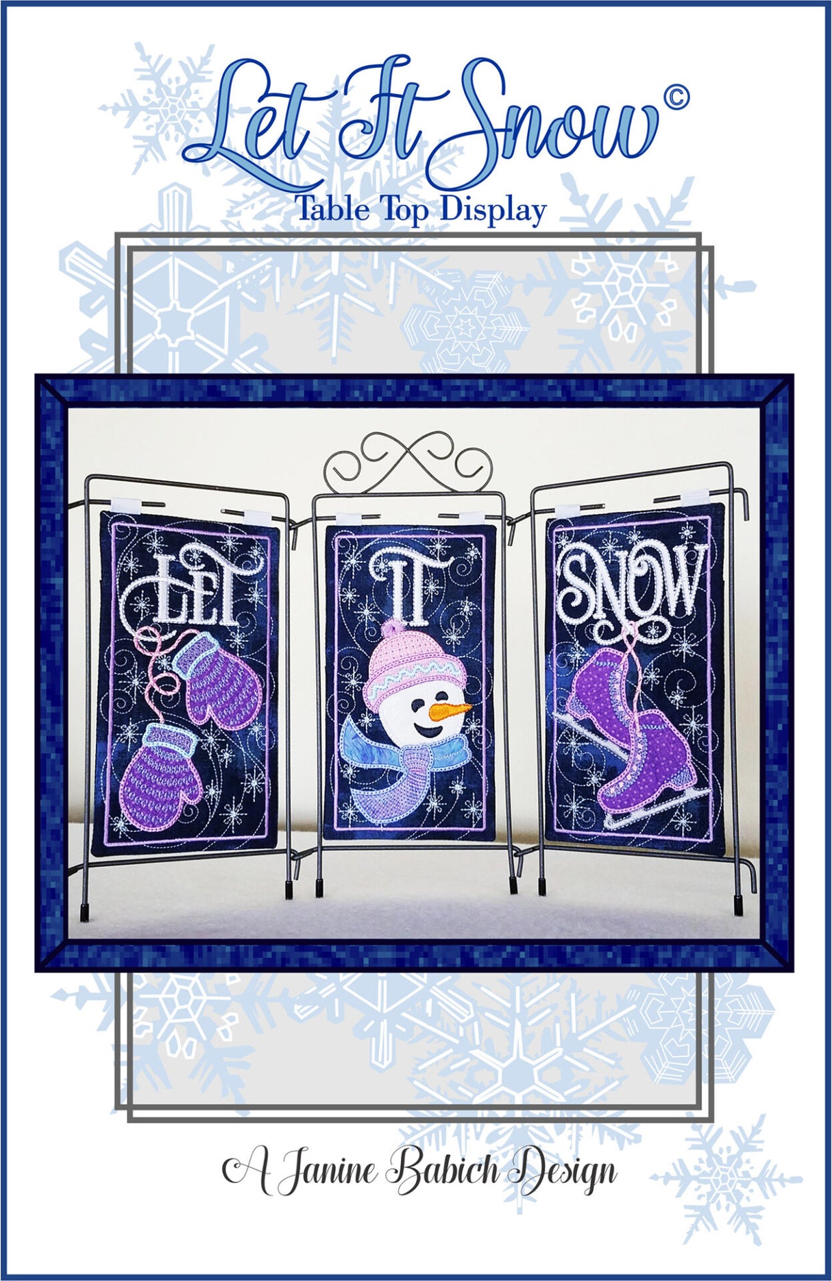 Let It Snow Table Top Display Downloadable Pattern by Janine Babich