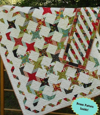 Twisting With The Stars Quilt and Table Runner