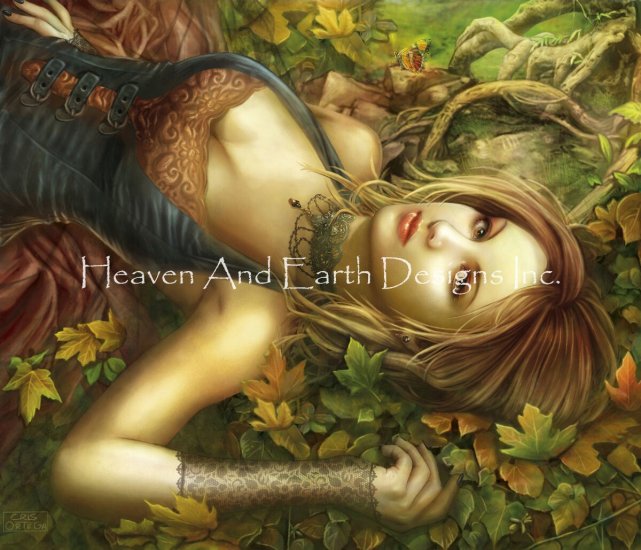 Mantle of Leaves Cross Stitch by Cris Ortega