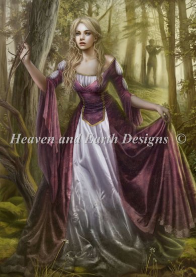 Mini The Melody Of The Forest Cross Stitch by Cris Ortega