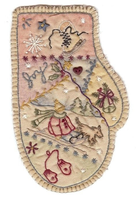 Vintage Christmas Ornament - Mitten