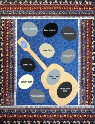 Rockin' Guitar T-Shirt Quilt Pattern