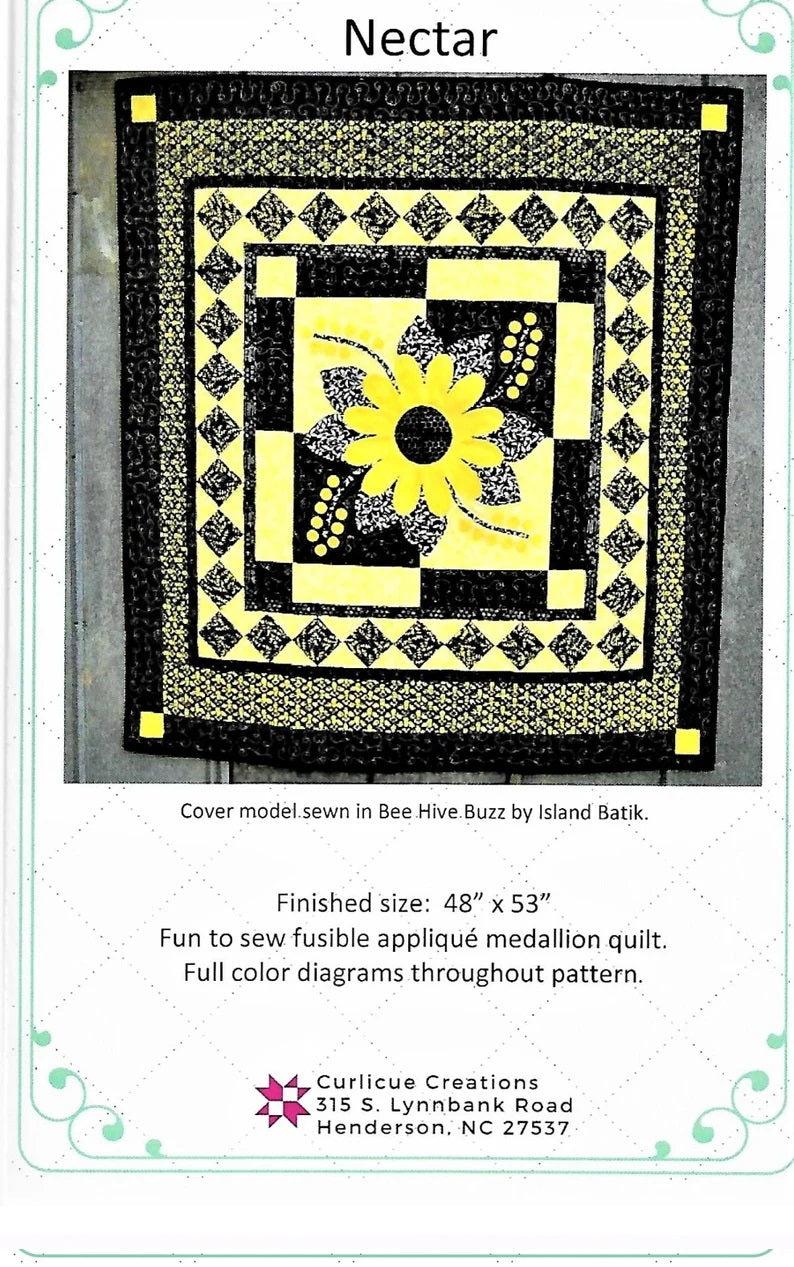 Nectar Downloadable Pattern by Curlicue Creations