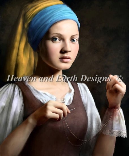 Needle Maiden Cross Stitch By Marta Dahlig