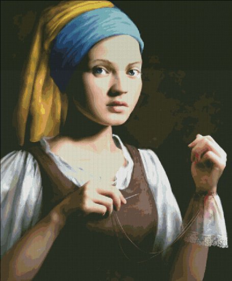 Needle Maiden Cross Stitch By Marta Dahlig