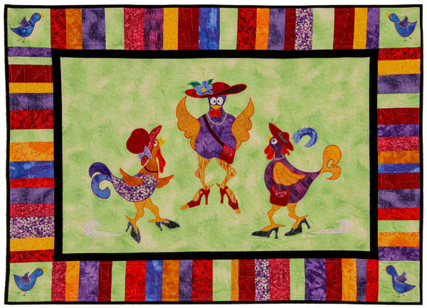 Hens on Heels Quilt Pattern by Needlesongs
