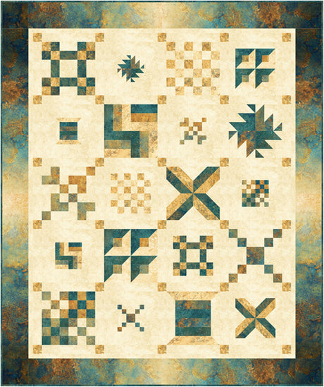 Stone Strip Sampler Quilt Pattern by Patti Carey