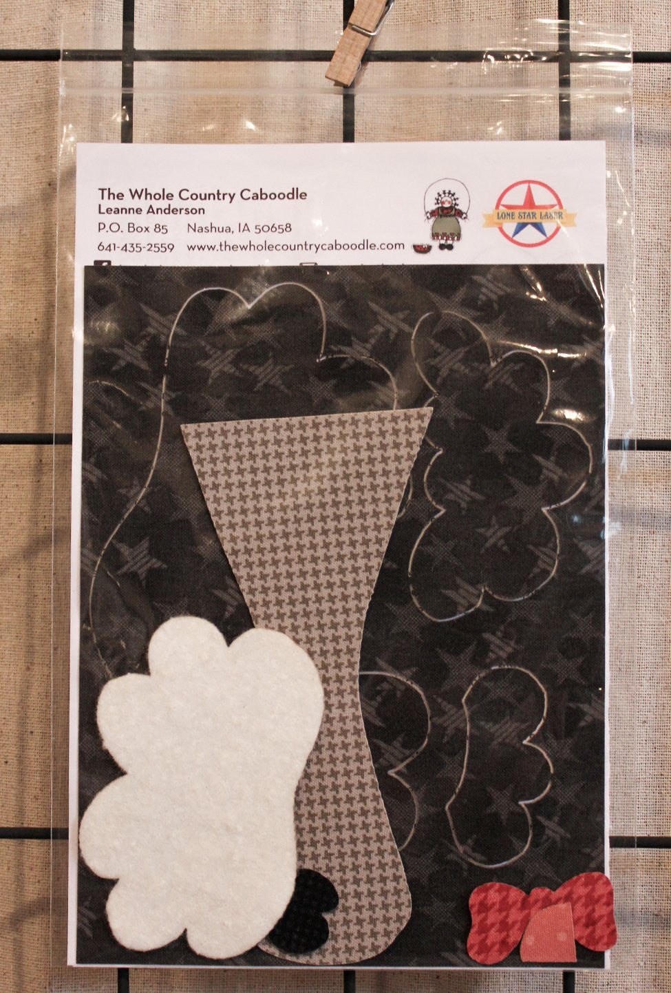 Poodle Precut Applique