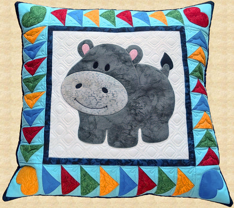 Happy Hippo Pillow Pattern by Pumpkin Patch Patterns