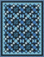 Cobalt Classic Quilt Pattern by Purrfect Spots