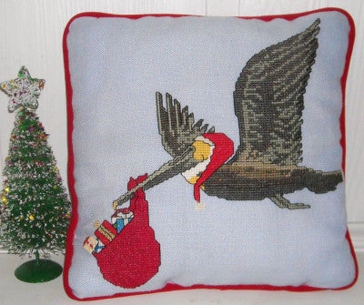 The Christmas Pelican Cross Stitch Pattern