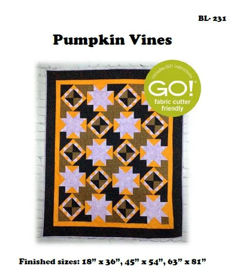Pumpkin Vines Downloadable Pattern by Beaquilter