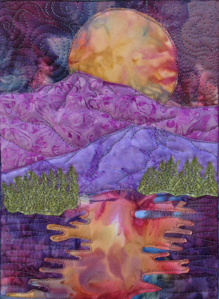 Easy Landscape Art Quilt Pattern