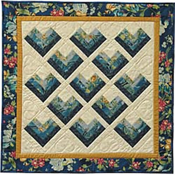 Hearts Quilt Pattern - Straight to the Point Series by Quilting Discoveries Susan Mayer