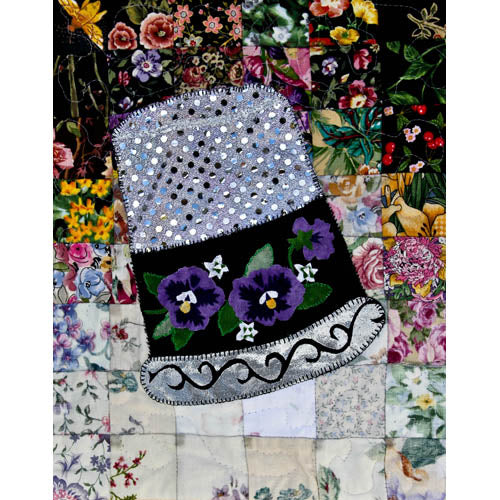 “Rachel’s Sewing Room” Block #3: Thimble of Pansies