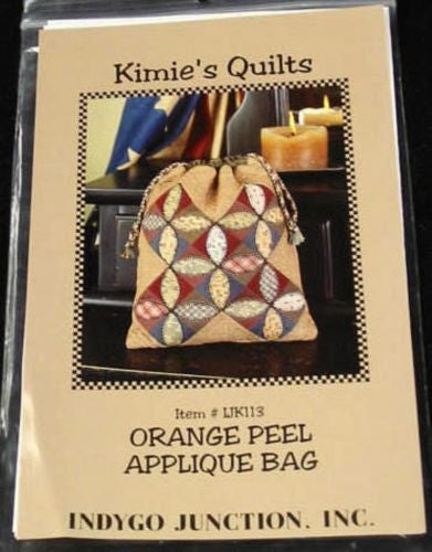Orange Peel Applique Bag Tote