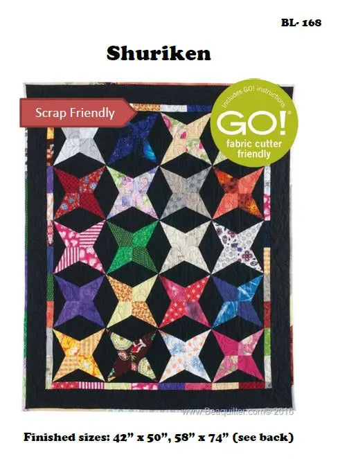 Back of the Shuriken Downloadable Pattern by Beaquilter