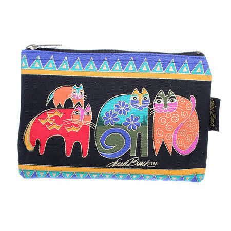 Small Cosmetic Bag Feline Frolic