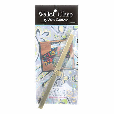 7-1/2in Metal Wallet/Purse Clasp in Bronze Embossed