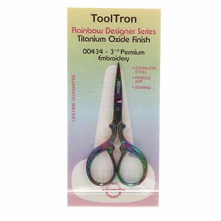 Premium Embroidery Scissor 3 1/2in Rainbow