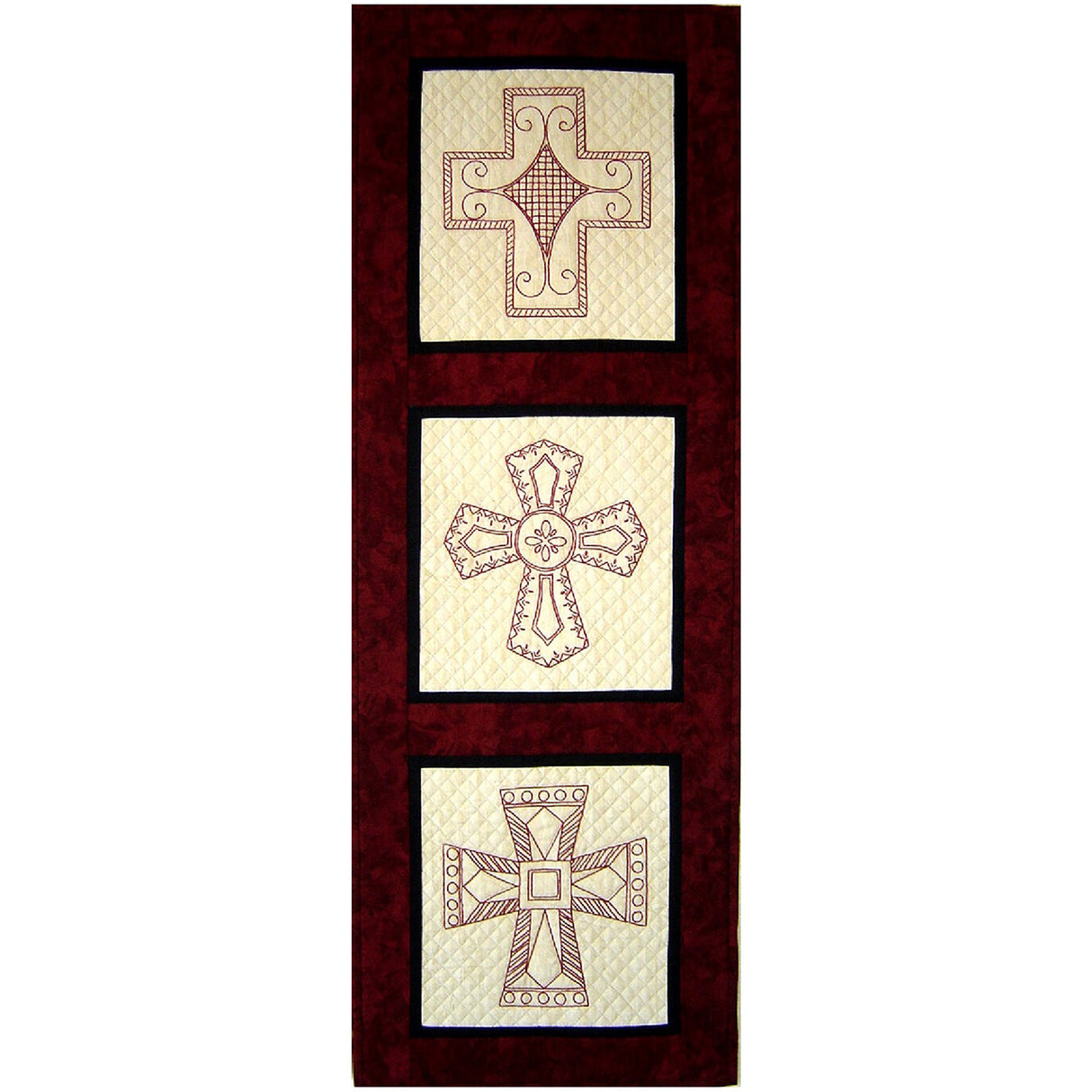Spanish Cross Redwork Downloadable Pattern