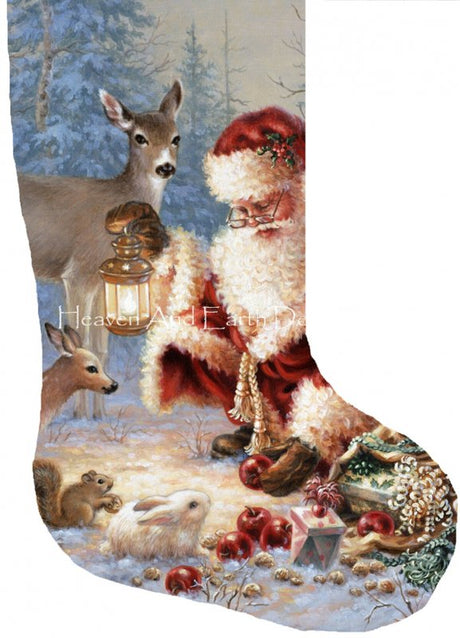 Stocking Abundance of Joy Max Colors Cross Stitch By Dona Gelsinger