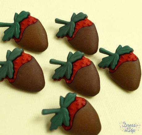 Chocolate Strawberries Buttons
