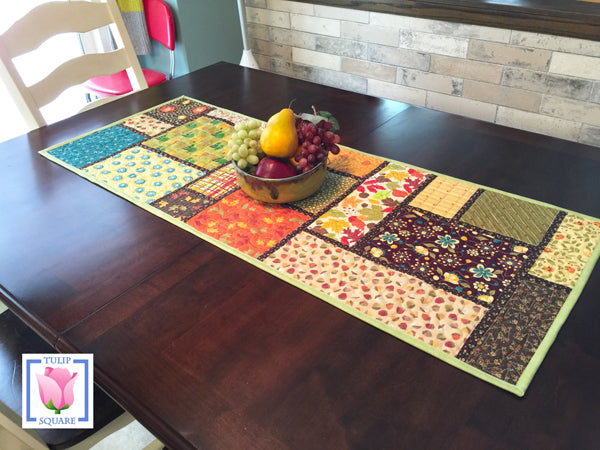 Random Windows Table Runner Pattern by Tulip Square