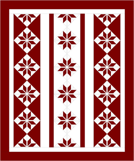 Scandinavian Star Quilt Pattern by Tourmaline & Thyme Quilts