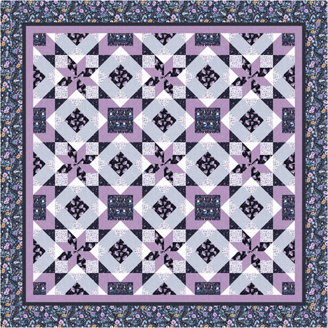 Luna Moth Quilt Pattern by Tourmaline & Thyme Quilts