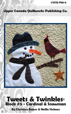 Tweets & Twinkles BOM - Block 5 Cardinal & Snowman