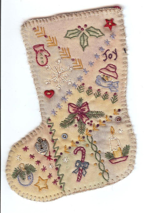 Vintage Christmas Ornament - Stocking